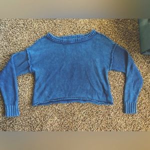 Navy/royal Blue knit Sweater- American Eagle